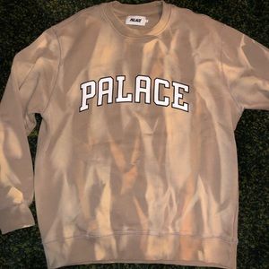 PALACE TRY-DYE CREW - Size L - Beige/White